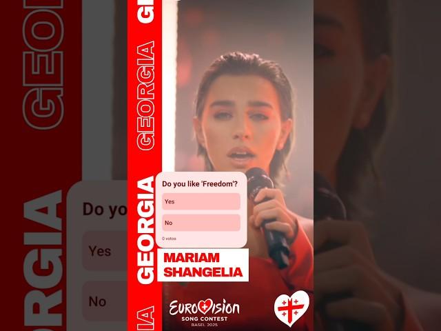 Mariam Shangelia - Freedom  Georgia Eurovision 2025 #Georgia #eurovision2025 #eurovision #esc