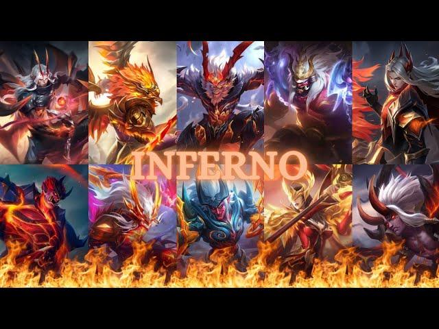 Fire Theme Skins in Mobile Legends | Epic Entrance Animation