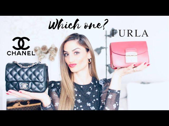 CHANEL MINI & FURLA METROPOLIS COMPARISON REVIEW + MOD SHOTS