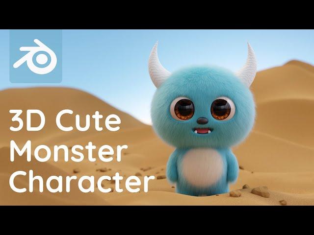 3D Monster Character | Blender Tutorial for Beginners [RealTime]