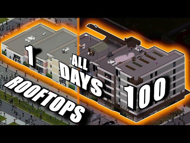 I Survived 100 Days on Louisville Rooftops Insane Random Zombies Movie