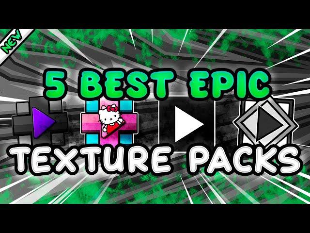 5 epic TEXTURE PACKS amazing para GEOMETRY DASH 2.206 ~ HIGH, MEDIUM!! & MORE  ~ #13