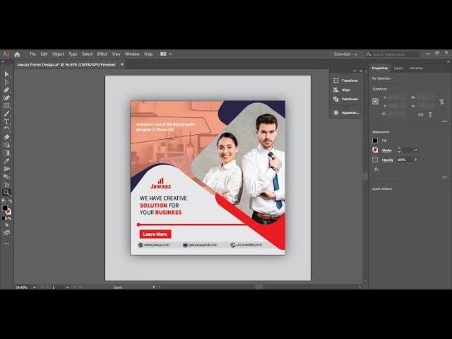 How to design a poster in illustrator