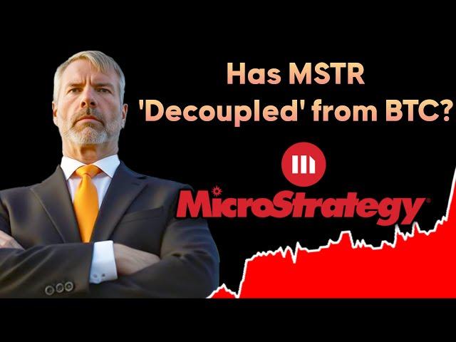 MicroStrategy Today (MSTR): Has MicroStrategy decoupled from BITCOIN?