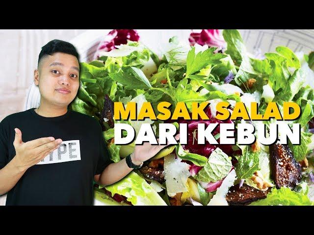 MASAK SALAD PANEN DARI KEBUN SENDIRI !!