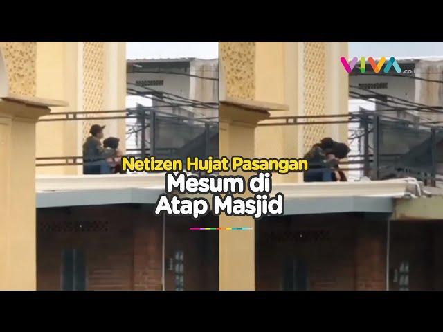 Rekaman Video Sejoli Berbuat Mesum di Atap Masjid