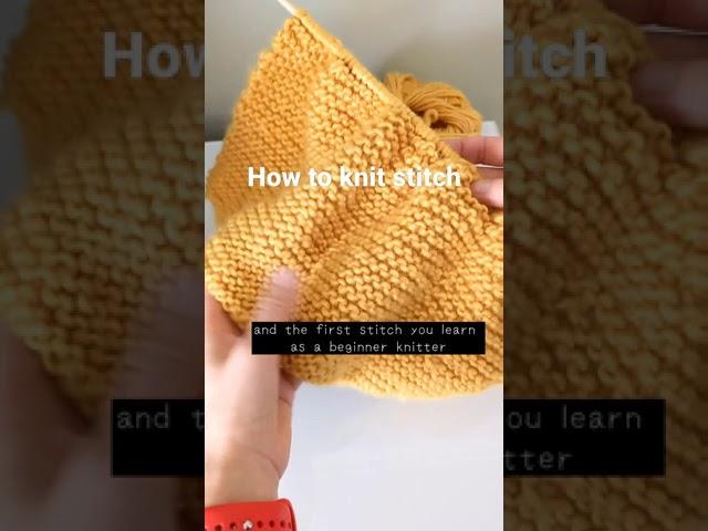 How to knit stitch #shorts #knitting