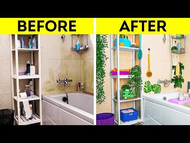 BATHROOM AND BEDROOM TRANSFORMATION || BEST ROOM MAKEOVER IDEAS