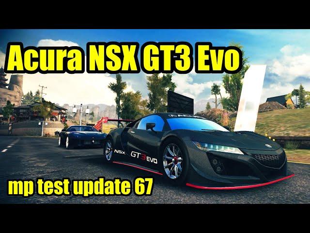 Asphalt 8, Acura NSX GT3 Evo rank 1682 multiplayer update 67