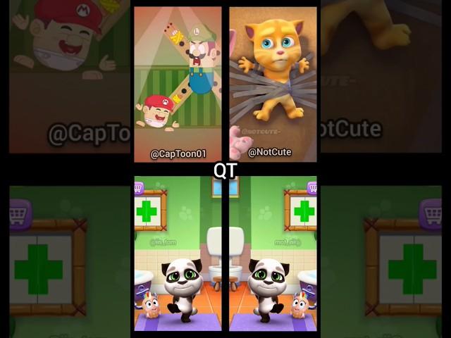 Just Trapped with Captoon NotCute and Tom (Animation Meme) #meme #shortsfeed #shorts #mytalkingtom2