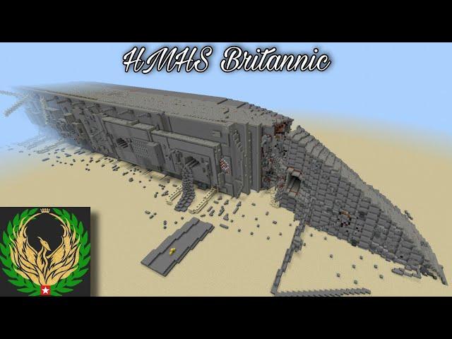 затонувший британик в майнкрафт |  HMHS Britannic wreck. британик на дне