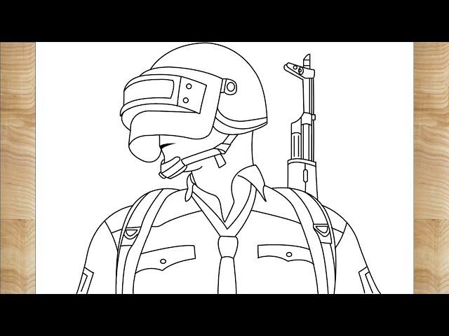 How To Draw Pubg Character | Bloomy Drawing