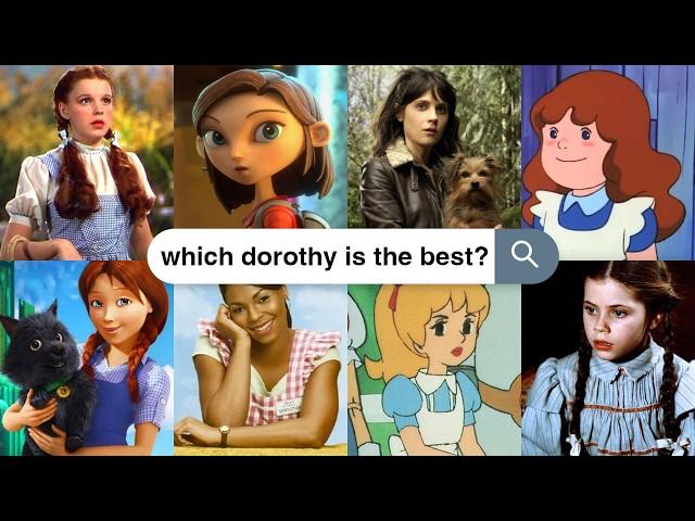 ranking 15 different versions of dorothy in the wizard of oz ️