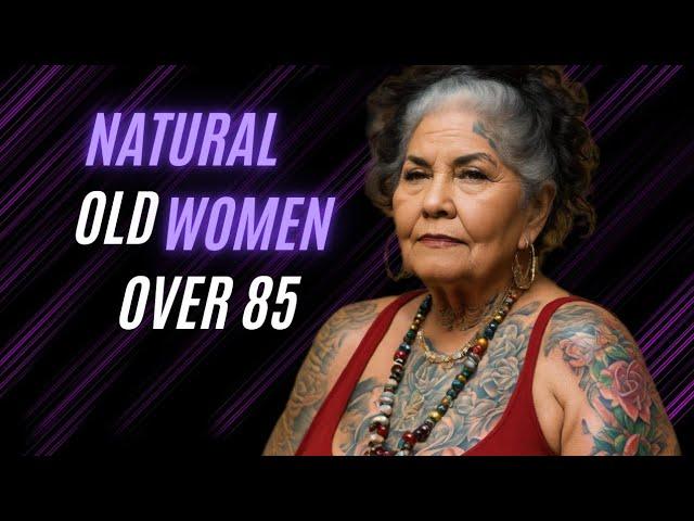 Natural Older women Over 85  The Vibrant Tale of an 85-Year-Old Tattoo Enthusiast #naturaloldwoman