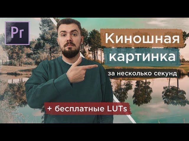 Киношная картинка с помощью LUTs в Adobe Premiere Pro за несколько секунд. Бесплатные LUT пресеты