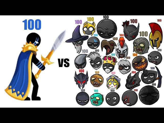 Stick War 3 Saga - 100 Xiphos Vs 100 Units of each