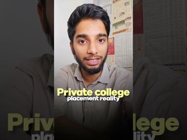 Reality of private college placement | JEE 2023 #college #jee #coding #shorts