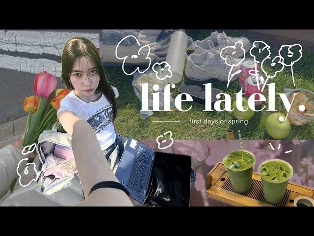 Spring Vlog  dying my hair, picnic, hanging out with friends, studying