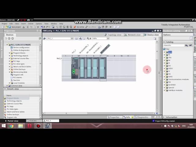 Siemens TIA Portal PLC tutorial - Hardware configuration (SIMATIC S7-300)