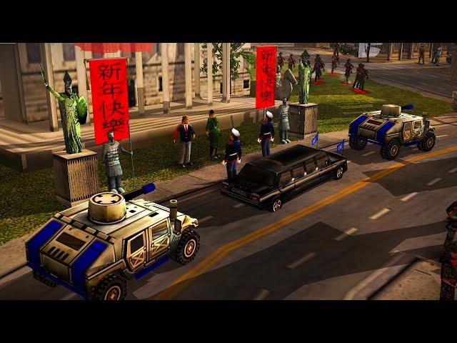 C. Burton Frees U.S. Officers From The Chinese Embassy | Generals Zero Hour - Contra X - Mission Map