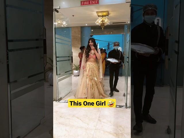 This one girl in every shadi  #priyankatyagi #comedy #youtubeshorts #wedding