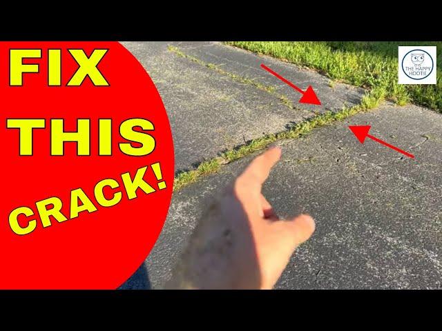 Asphalt Medium Crack Repair #diy #easy