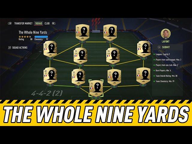 THE WHOLE NINE YARDS SBC CHEAPEST SOLUTION (NO LOYALTY) | FIFA 22 HYBRID LEAGUES SBC
