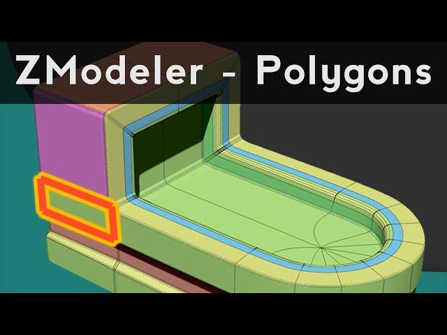 030 ZBrush ZModeler Polygon Actions