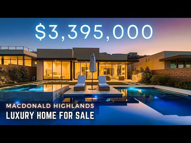 Touring a $3.4M Ultra Modern Luxury Home in MacDonald Highlands, Henderson, NV, Infinity Pool & Spa