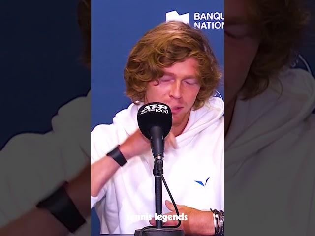 Andrey Rublev FUNNY MOMENT at Press Conference - Montreal 2024