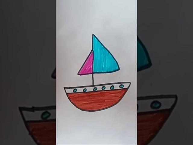 How to Draw a Boat (Simple Boat Drawing Tutorial)