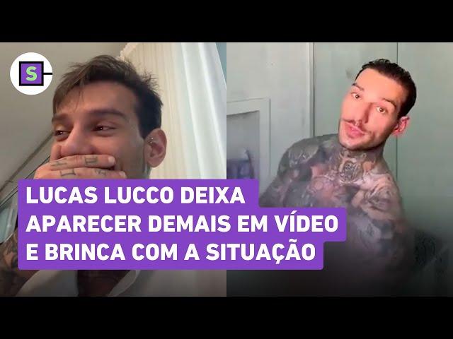 Lucas Lucco deixa escapar parte íntima em vídeo no banho e brinca: 'Todo mundo já viu'