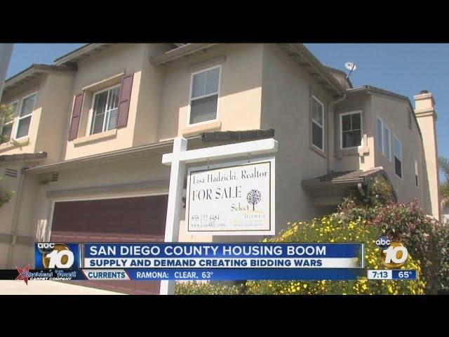 Housing market in San Diego County heating up: Supply low, demand creating fierce bidding wars