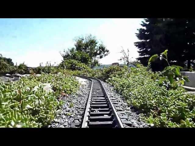 Führerstandsmitfahrt auf LGB-Gartenbahnanlage