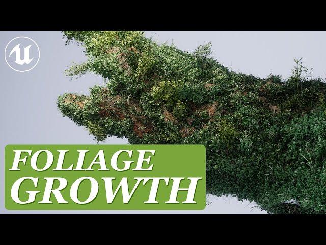 Foliage Growth Effect in Unreal Engine 5.4! (Procedural)