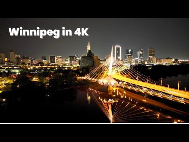 Winnipeg City || 4K Drone Shots || Best Day & Night Time Video