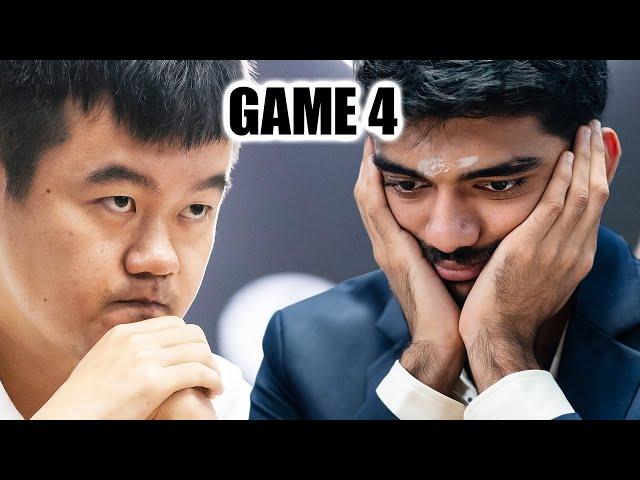 Ding vs Gukesh || GAME 4 || FIDE World Chess Championship Match 2024