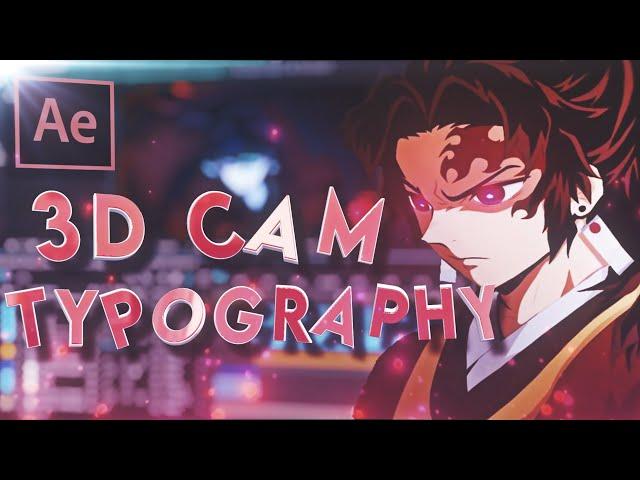 3D Typography - After Effects AMV Tutorial