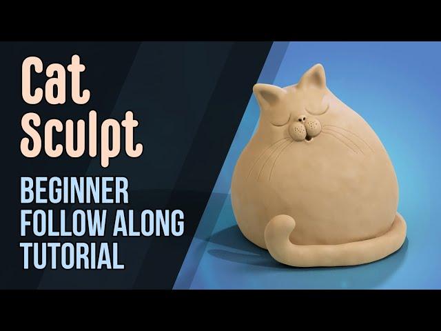 Cat Sculpt  -  Follow Along Tutorial  -  Blender 2 8