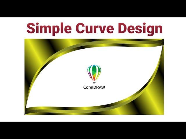 Simple Curve Design in CorelDRAW | Creative Curve Design Ideas By  @Masha_Graphics