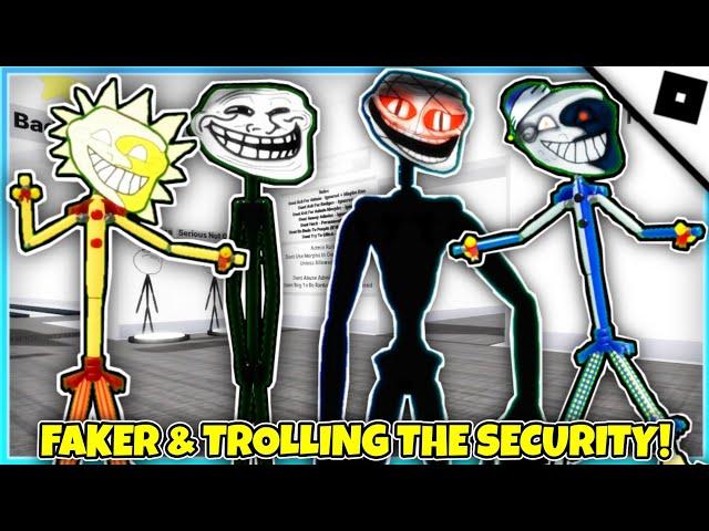 Troll Face RP (BETA) - How to get FAKER AND TROLLING THE SECURITY BADGES (ROBLOX)