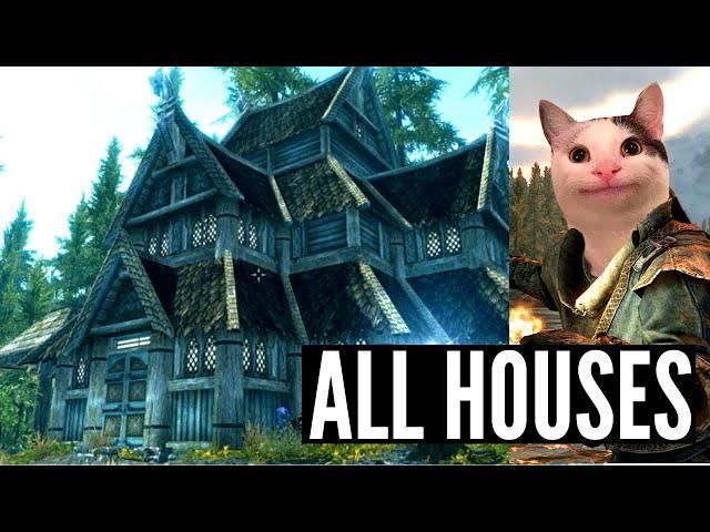 Skyrim Remastered - All Houses Full Tour (Updated)