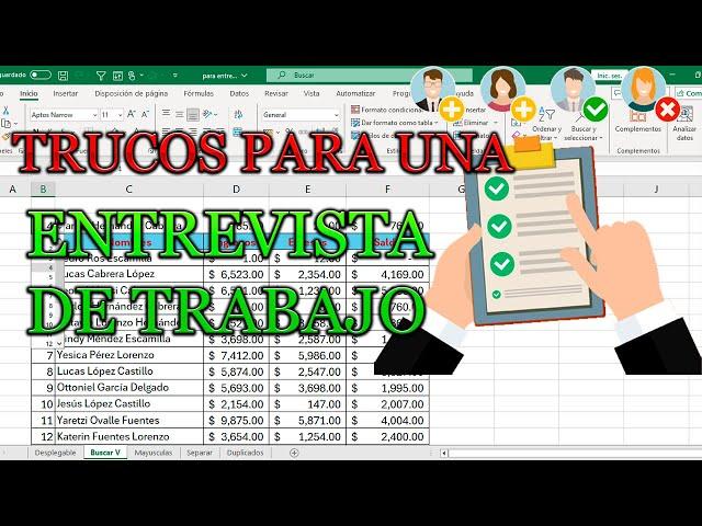 Trucos que te AYUDARAN en una ENTRVISTA de TRBAJO en Excel, GRATIS