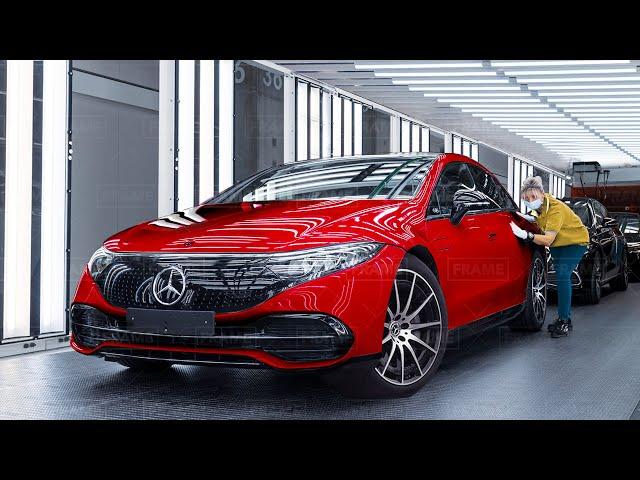 German Most Advanced Factory Producing Brand New Mercedes EQS - Production Line