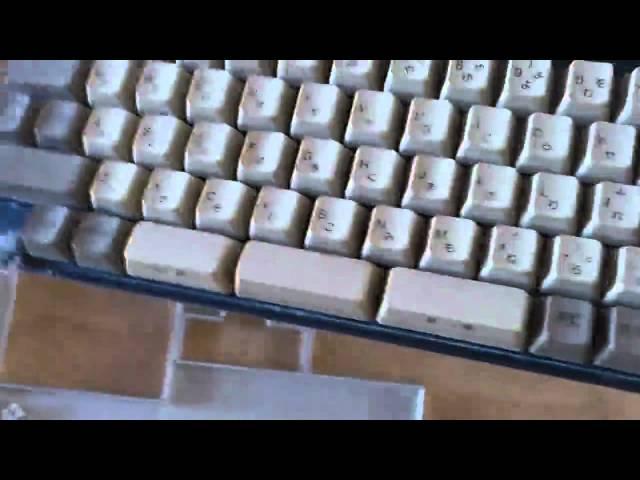 NEC PC-8801 Keyboard Teardown (ALPS Blue Switch)