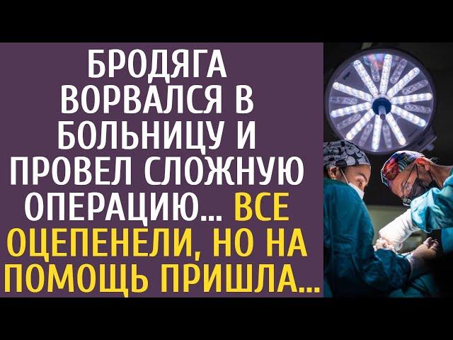 Бродяга ворвался в больницу и провел сложную операцию… Все оцепенели, но на помощь пришла…