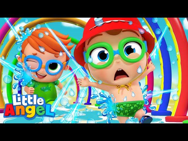 Fun At The Splash Pad (Water Park) | Little Angel Kids Songs & Nursery Rhymes