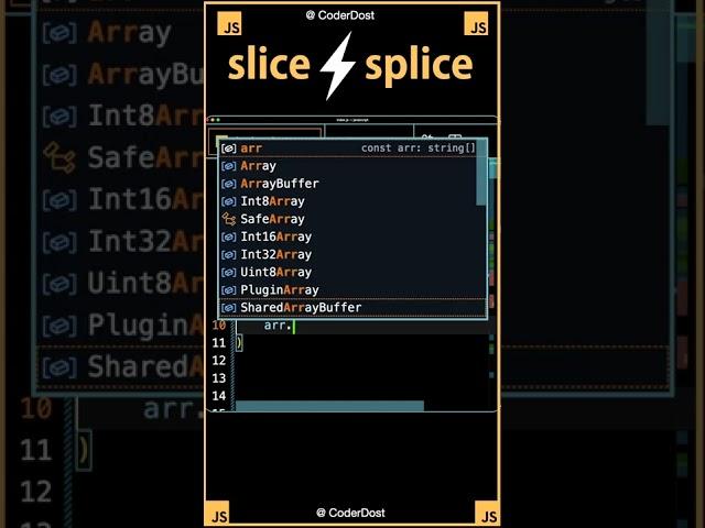 Slice vs Splice in Javascript #javascript #reactjs