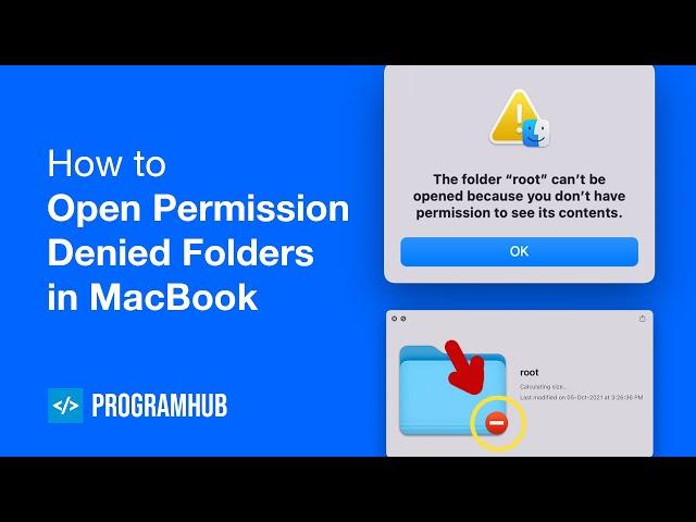 Access Locked or Permission Denied Folders in Mac | Access Root Folder in Mac