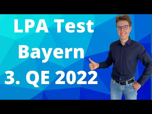 LPA Test Bayern 2022 | Auswahlprüfung duale Studienplätze 3. QE | Aufgaben und Vorbereitung